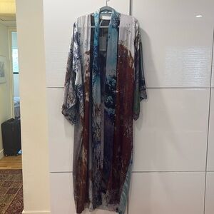 CARMEN MOLINA Silk Kimono Robe 0/S NWT